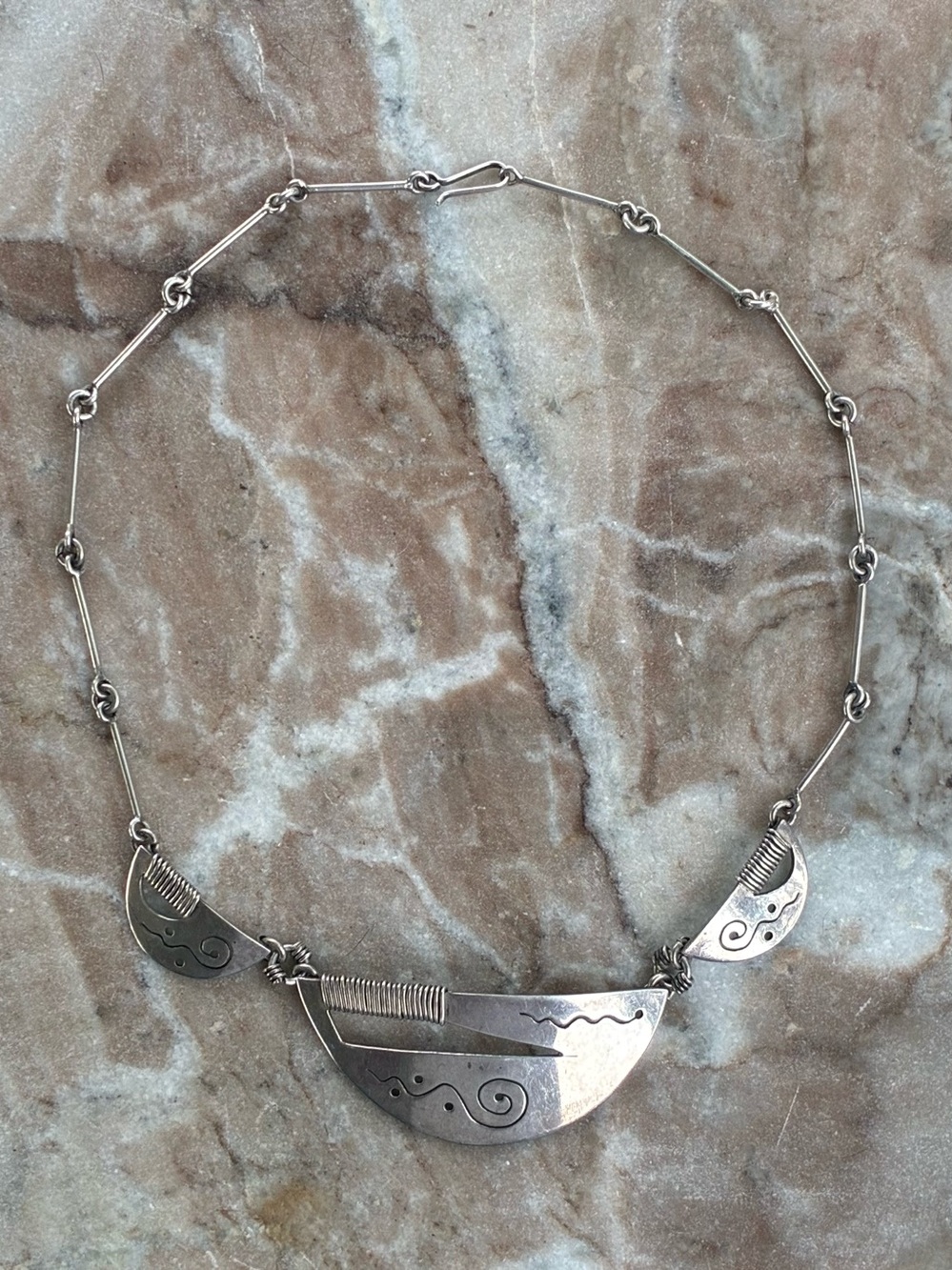 950 silver necklace from Taxco by Daniela